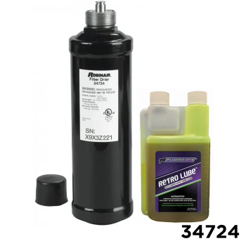 ROBINAIR Recovery/Recycling Filter With Fluoro-Dye Retro Lube