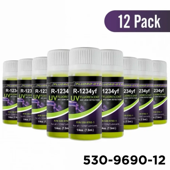 Fluoro-Dye 1234YF A/C Dye 1/4 oz. 12 Pack (12 Applications)