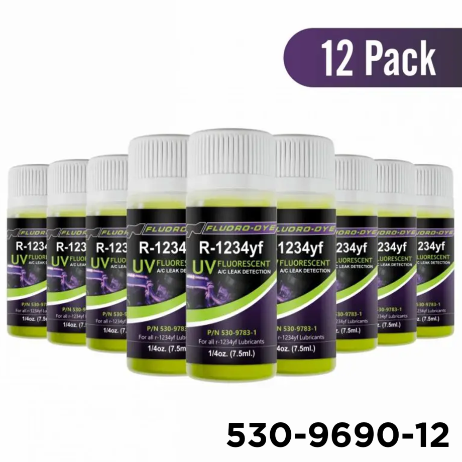 Fluoro-Dye 1234YF A/C Dye 1/4 oz. 12 Pack (12 Applications)