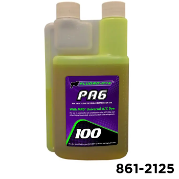 PAG 100 A/C Compressor Lubricant with  MPD™ Universal A/C Dye 16oz