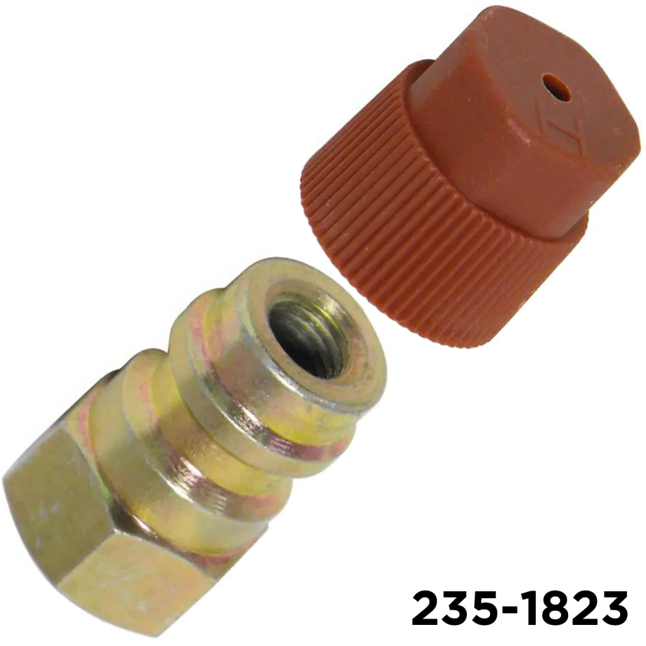 Retro Fit Fitting Steel Straight 134a 1/4" x 16mm High Side