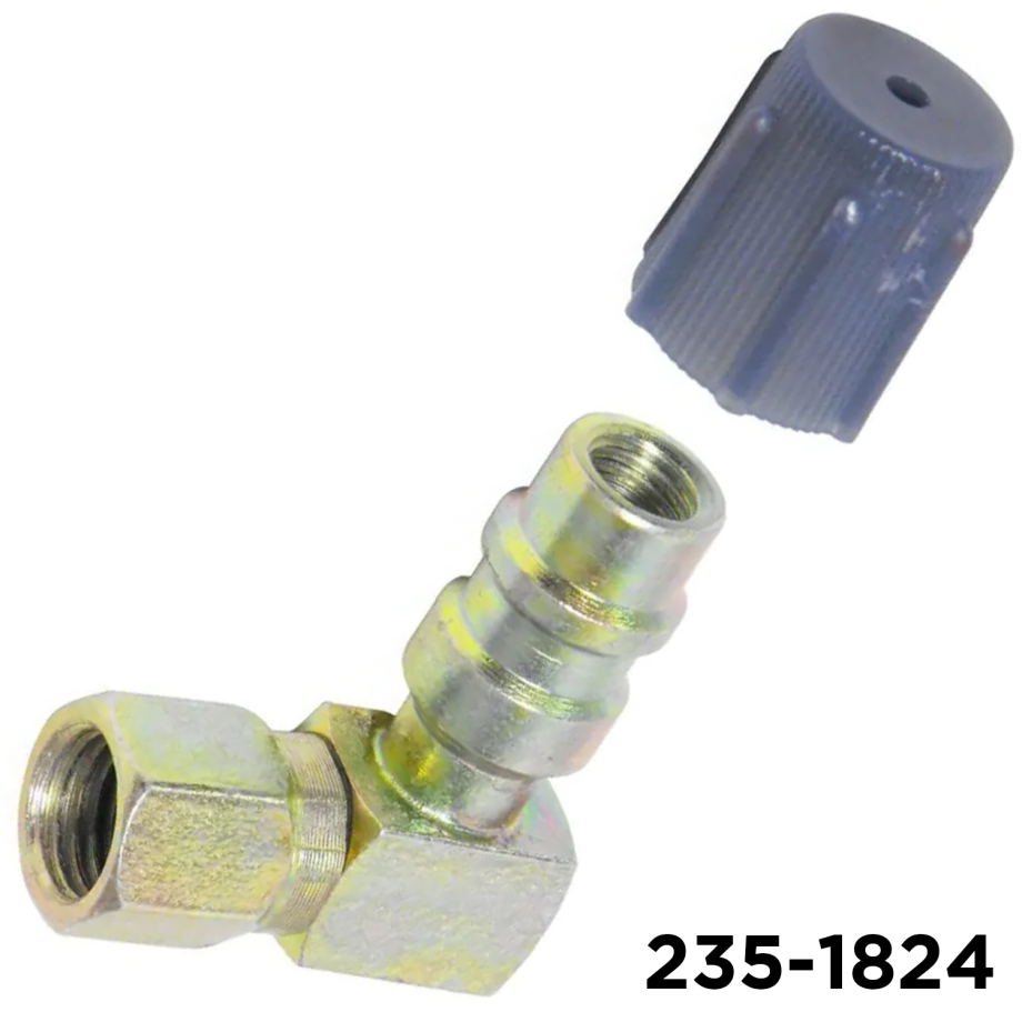 Retro Fit Fitting Steel 90 Degree 134a 1/4" x 13mm Low Side