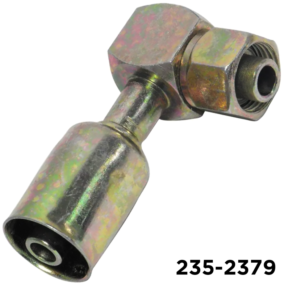 Beadlock Fitting Steel 90 Degree Short Drop #10 x #10 Hose