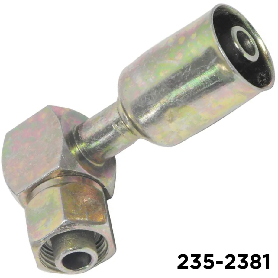 Fitting Beadlock Steel 90 Degree Short Drop #10 x #12 Hose