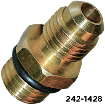 Adapter (1234YF)  Coupler 12mm Male Oring x 1/4 Male Flare