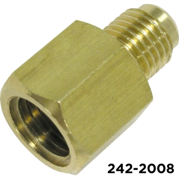 Adapter (1234YF) 1/4" Female Flare to 1/2" Acme Male LH Thread