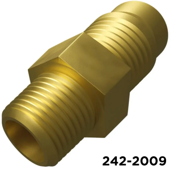 A/C Adapter 1/8 Male NPT x 1/4 Male Flare