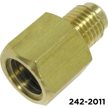 Adapter (1234YF) 1/4" Male Flare to 1/2" Acme Female LH Thread
