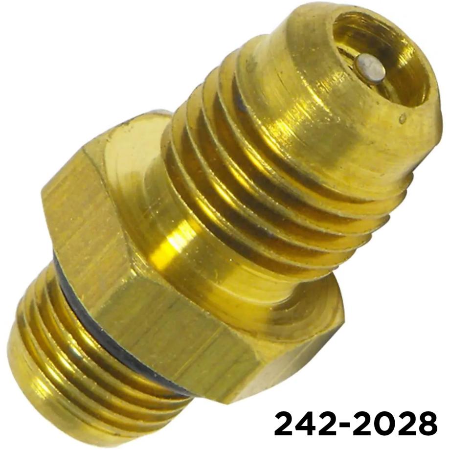 A/C Adapter 3/8-28 Male Oring x 7/16-20 Male Flare