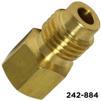 Adapter 134a 1/2 Acme Male x 1/4 Female Flare