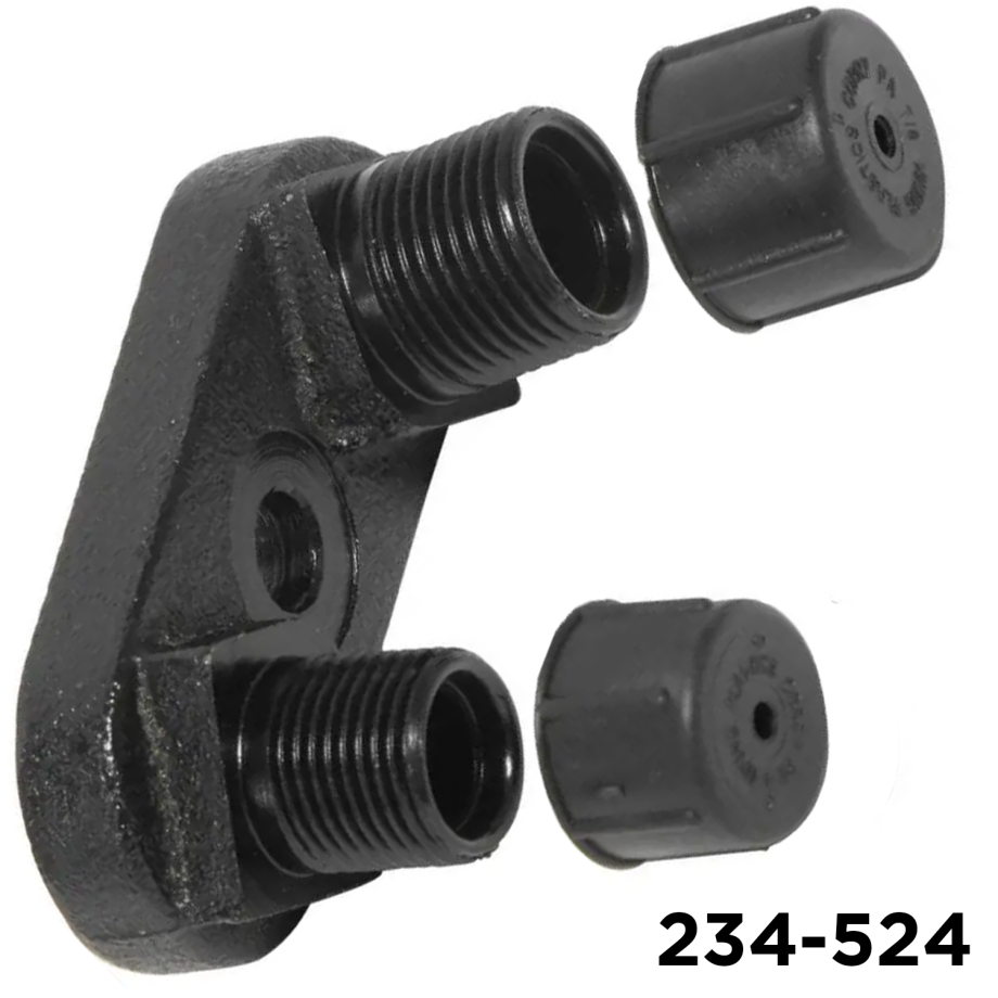 Compressor Manifold Sanden/Seltec TM Pad Mount 8 x 10 Horizontal
