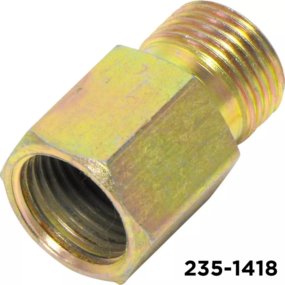 Fitting Adapter Converts #10 Male Insert Oring To #10 Fem Flare