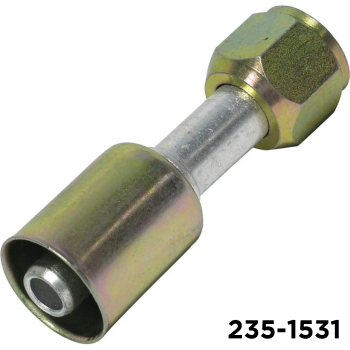 Beadlock Fitting Straight #8 Female Flare x #10 Hose