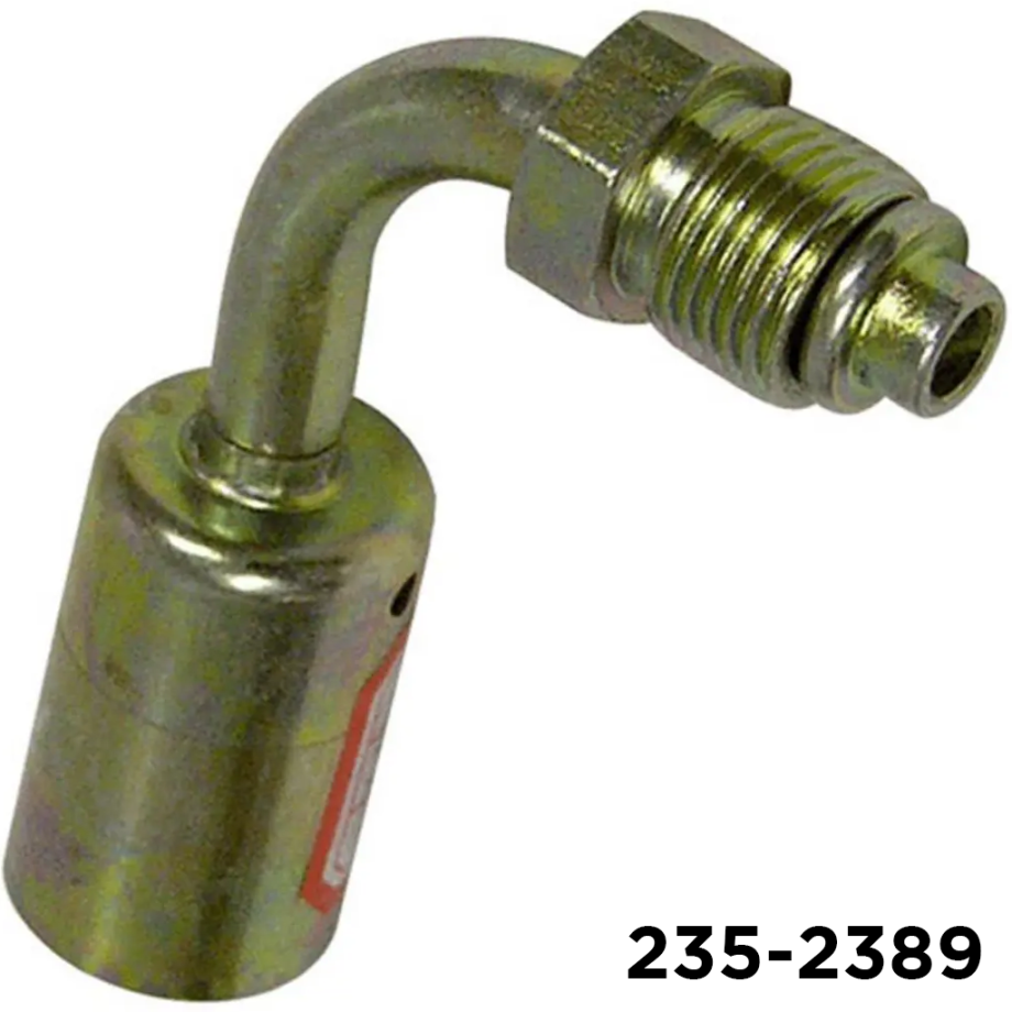 Beadlock Fitting Steel 90 Degree #10 Male Oring x #10 Hose