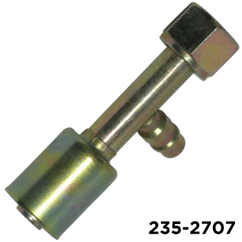 Beadlock Fitting Straight R134a 13mm Service Port #12 Female Oring