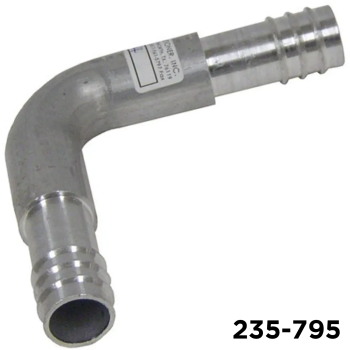 Fitting Barb Splicer 90 Degree #12 x #12 Hose