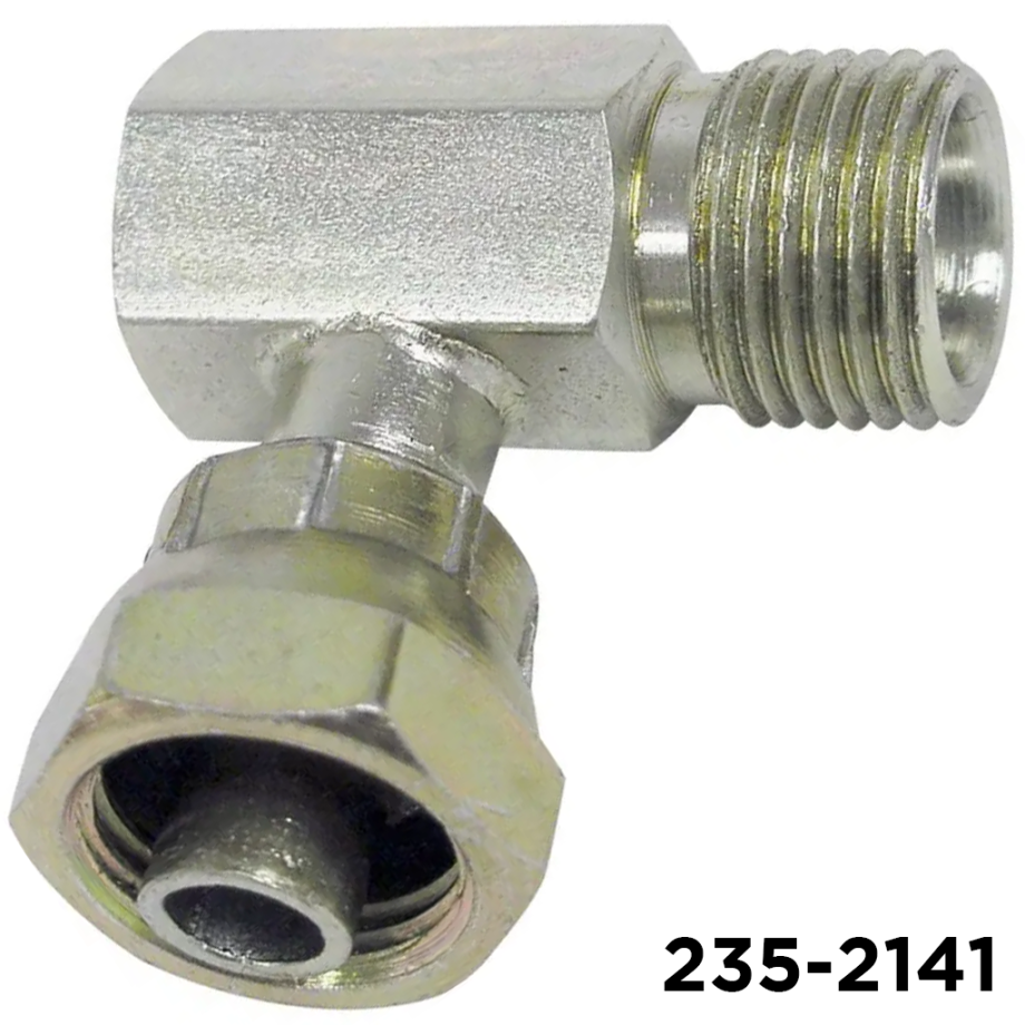Fitting Compr 90 Degree #10 Female Oring  x # 10 Male Insert