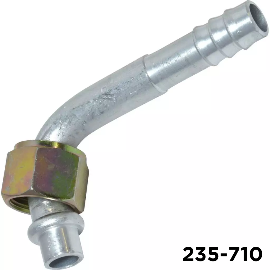 Fittings Barb 90 Degree #6 Female Oring x #6 Hose