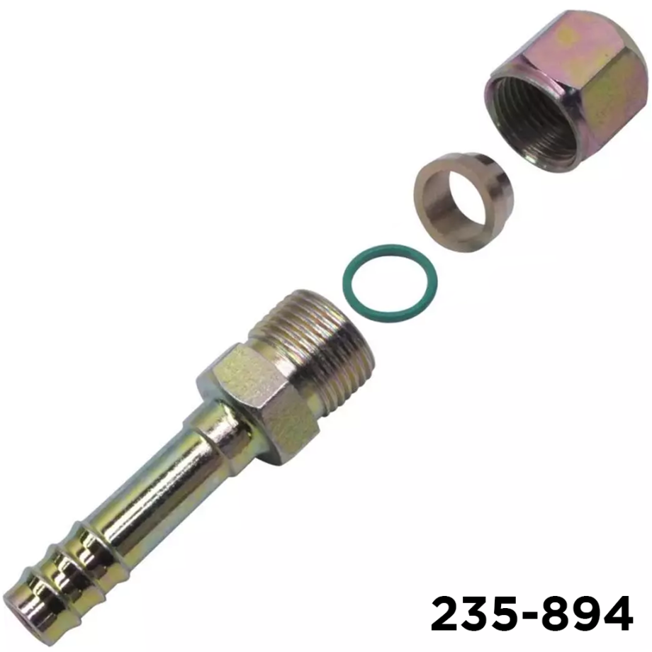 Fitting Compression Barb Straight #6 x #6 Hose