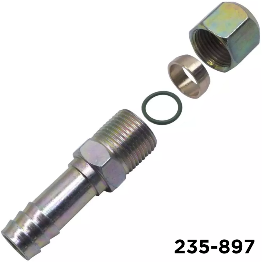 Fitting Compression Barb Straight #12 x #12 Hose