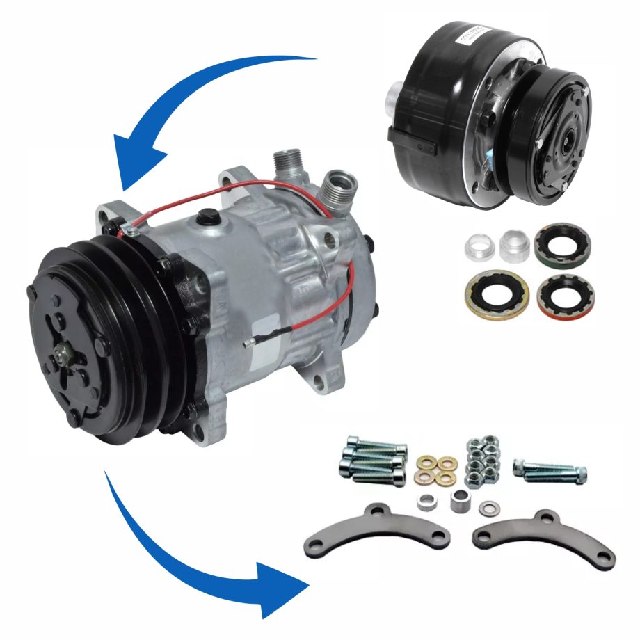 Compressor Conversion Mount R4 To Sanden  Small Block Chevrolet