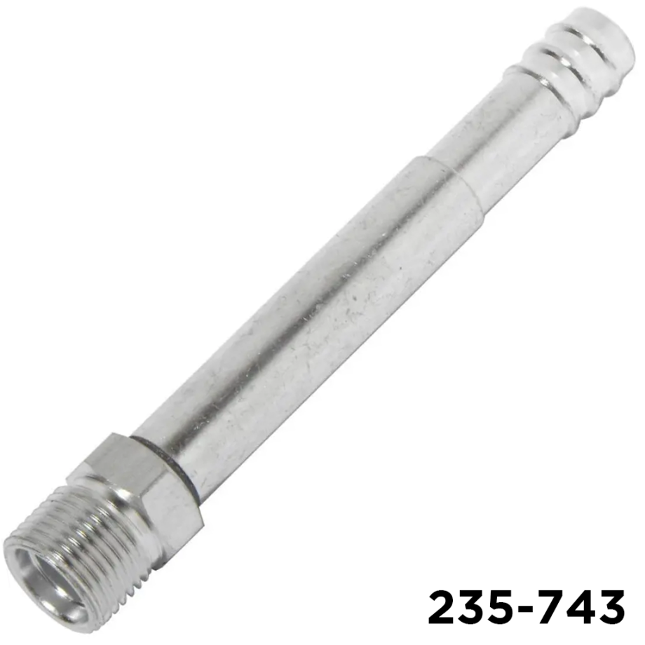 Fitting Barb Straight #8 Male Insert Oring x #10 Hose