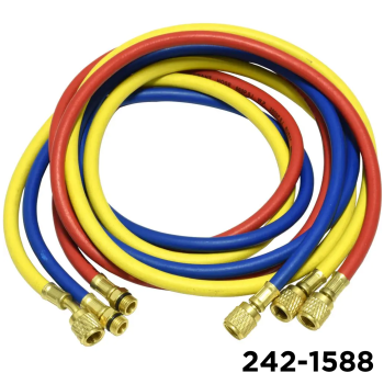134A Charging Hose 96" Set W / Adapters 14mm Male x 1/2" Acme Female