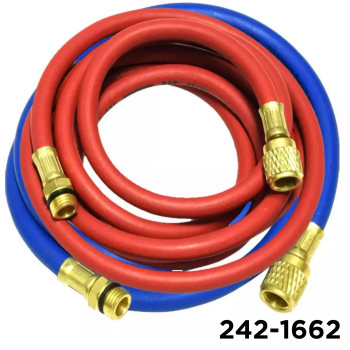 Robinair Recovery Machine Charging Hoses 96" Red/Blue W/Adapters