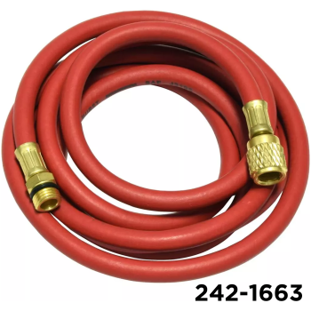 Robinair Recovery Machine Charging Hose 96" Red W/Adapters