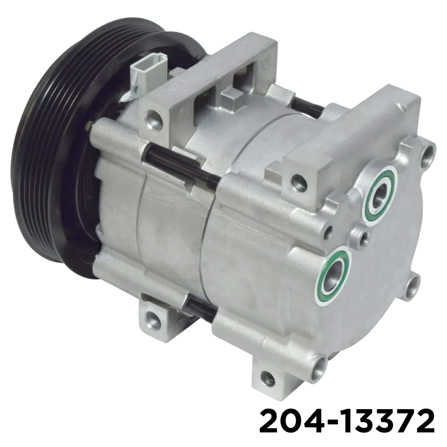 NEW AFTERMARKET FS10 A/C COMPRESSOR WITH 6 POLY CLUTCH 12V