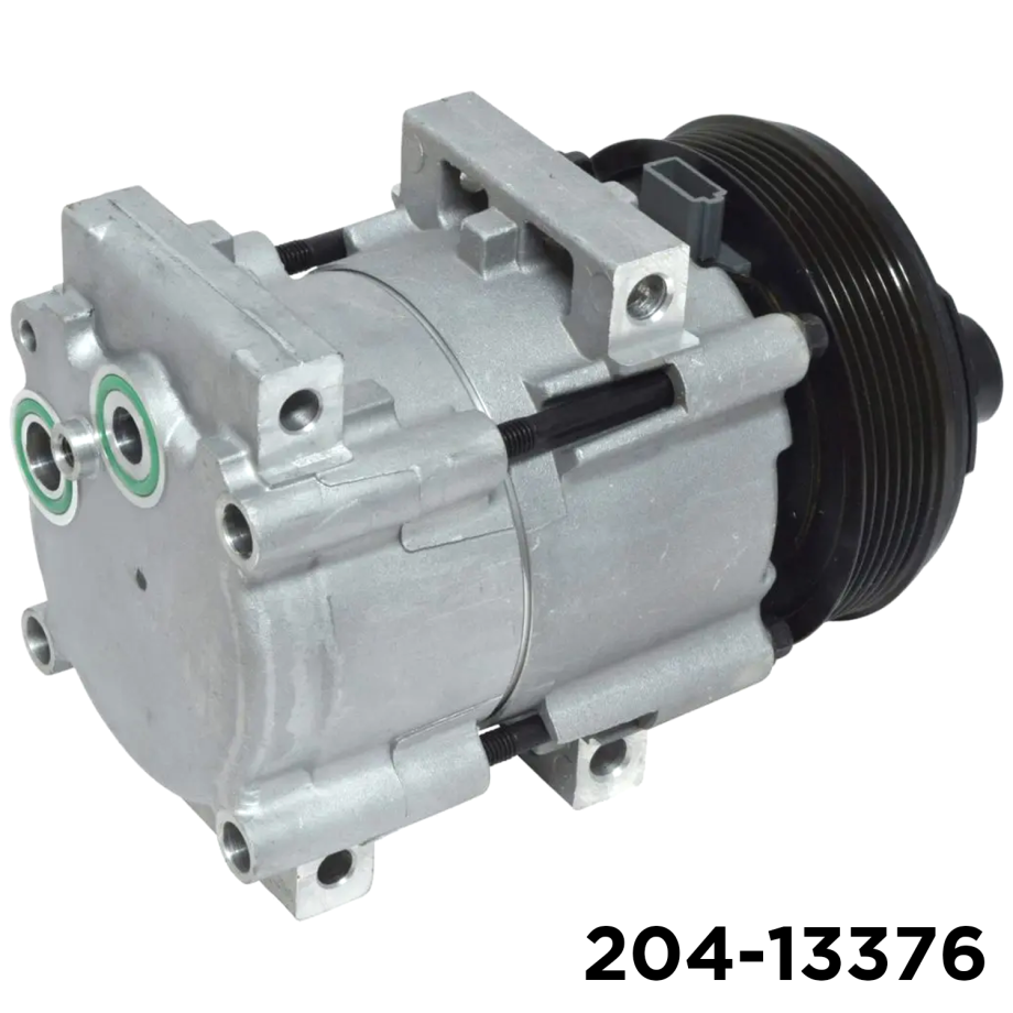 NEW AFTERMARKET FS10 A/C COMPRESSOR WITH 6 POLY CLUTCH 12V