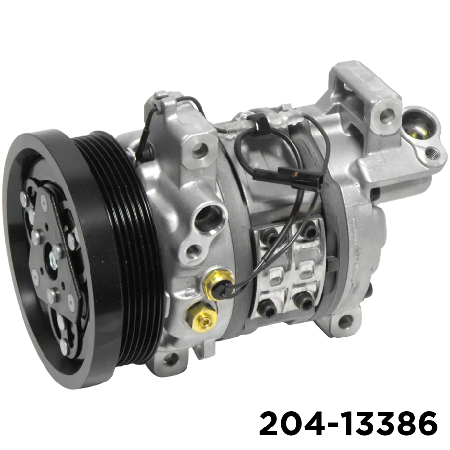 NEW AFTERMARKET DKV14D A/C COMPRESSOR WITH 6 POLY CLUTCH 12V