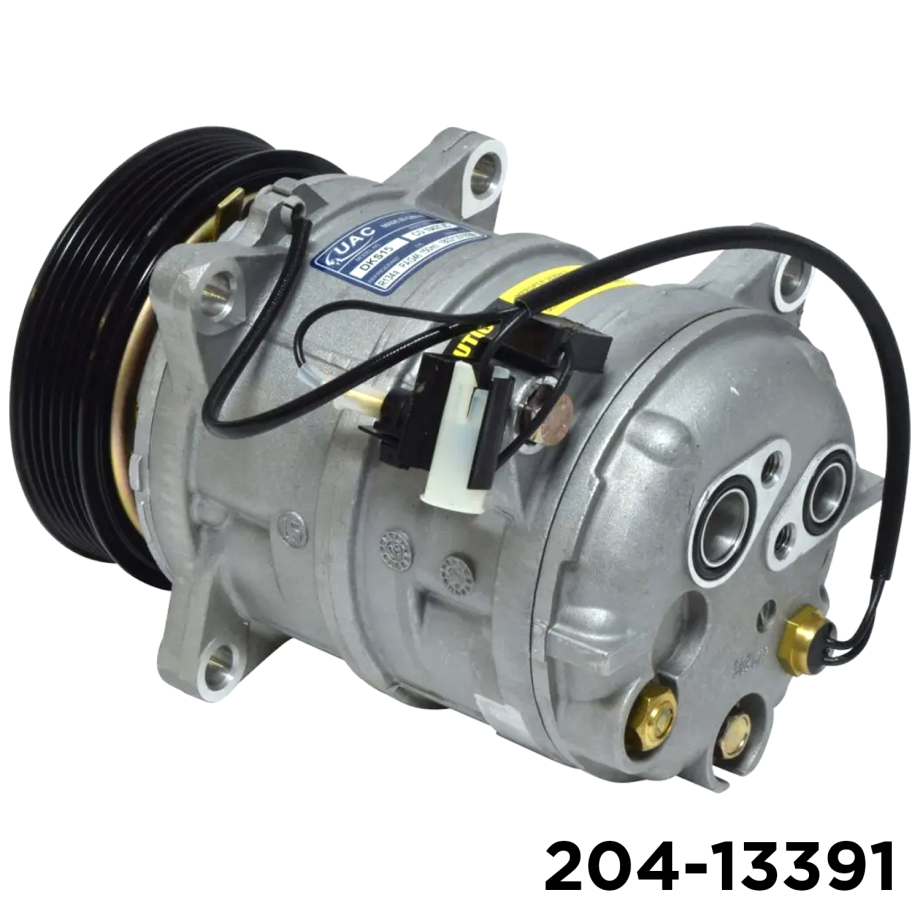 NEW AFTERMARKET DKS15CH A/C COMPRESSOR WITH 6 POLY CLUTCH 12V