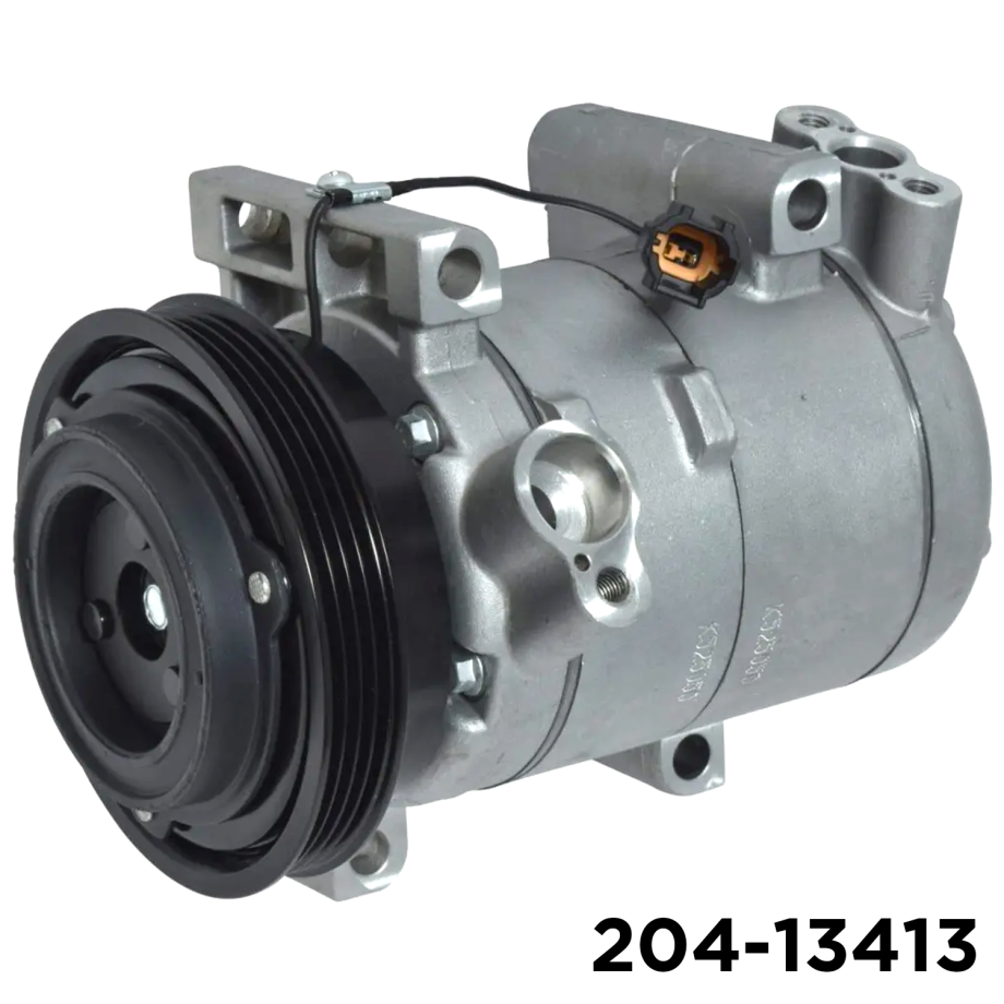 NEW AFTERMARKET DKV14C A/C COMPRESSOR WITH 4 POLY CLUTCH 12V