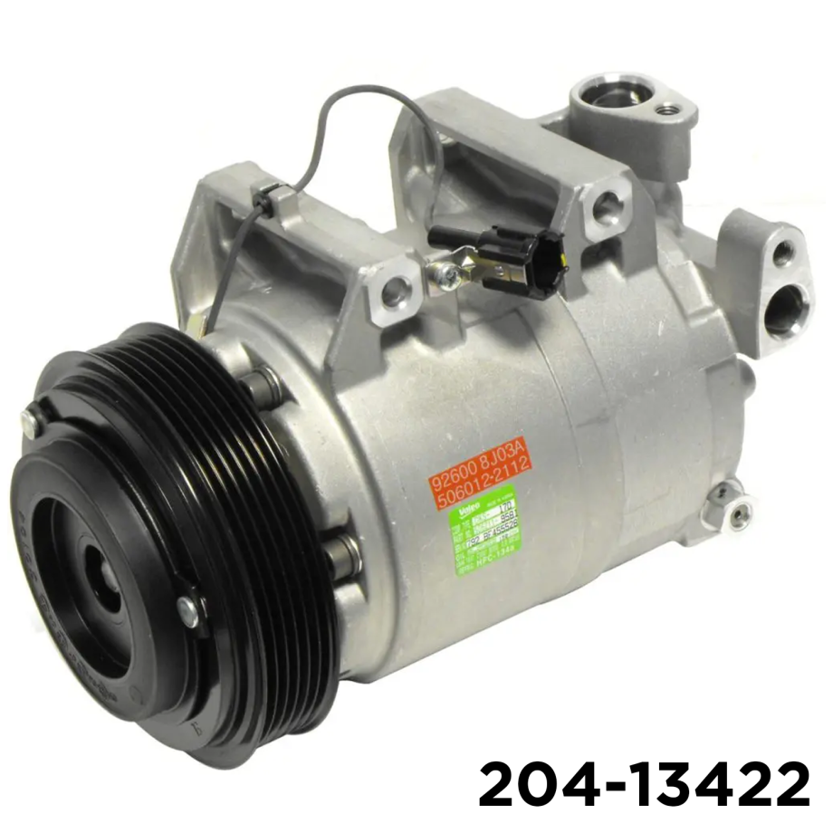 NEW OEM DKS17D A/C COMPRESSOR WITH 6 POLY CLUTCH 12V