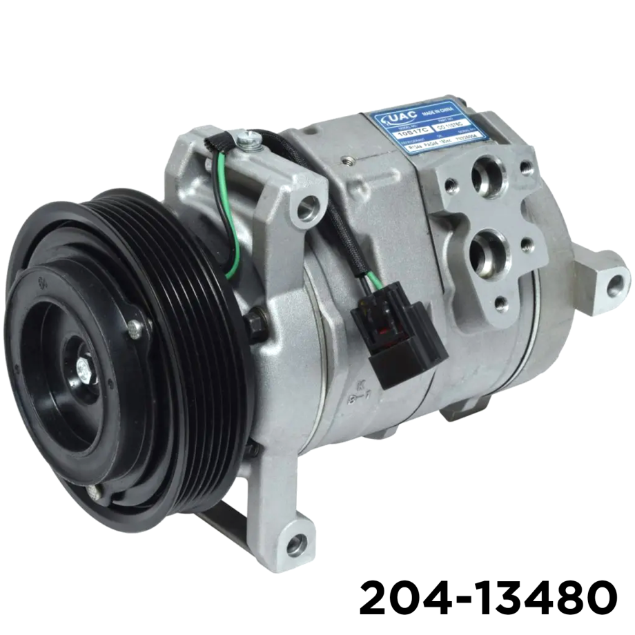 NEW AFTERMARKET 10S17C A/C COMPRESSOR WITH 6 POLY CLUTCH 12V