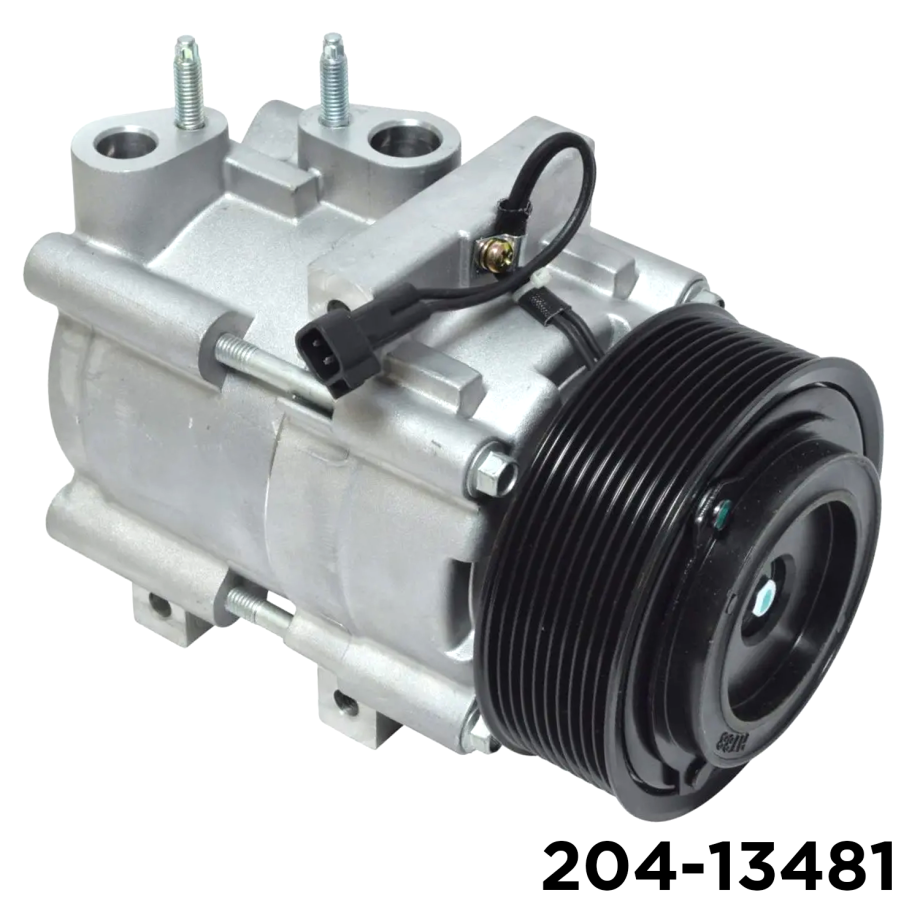 NEW AFTERMARKET FS18 A/C COMPRESSOR WITH 10 POLY CLUTCH 12V