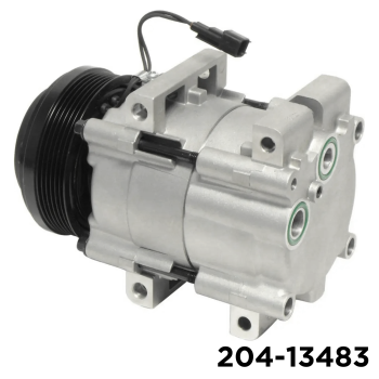 NEW AFTERMARKET FS18 A/C COMPRESSOR WITH 6 POLY CLUTCH 12V
