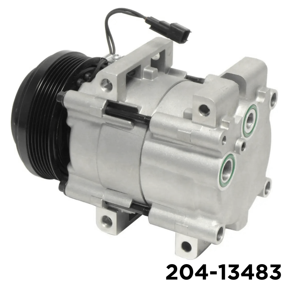 NEW AFTERMARKET FS18 A/C COMPRESSOR WITH 6 POLY CLUTCH 12V