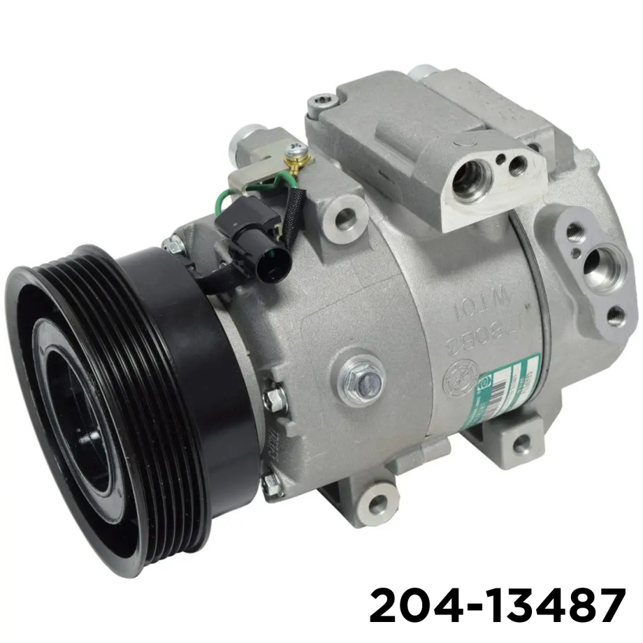 NEW AFTERMARKET DV13 A/C COMPRESSOR WITH 6 POLY CLUTCH 12V