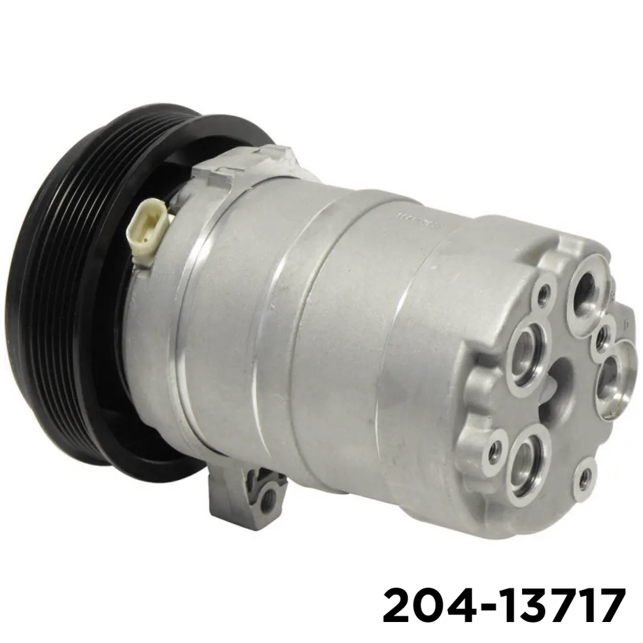 NEW AFTERMARKET HR6/HD6 A/C COMPRESSOR WITH 6 POLY CLUTCH 12V