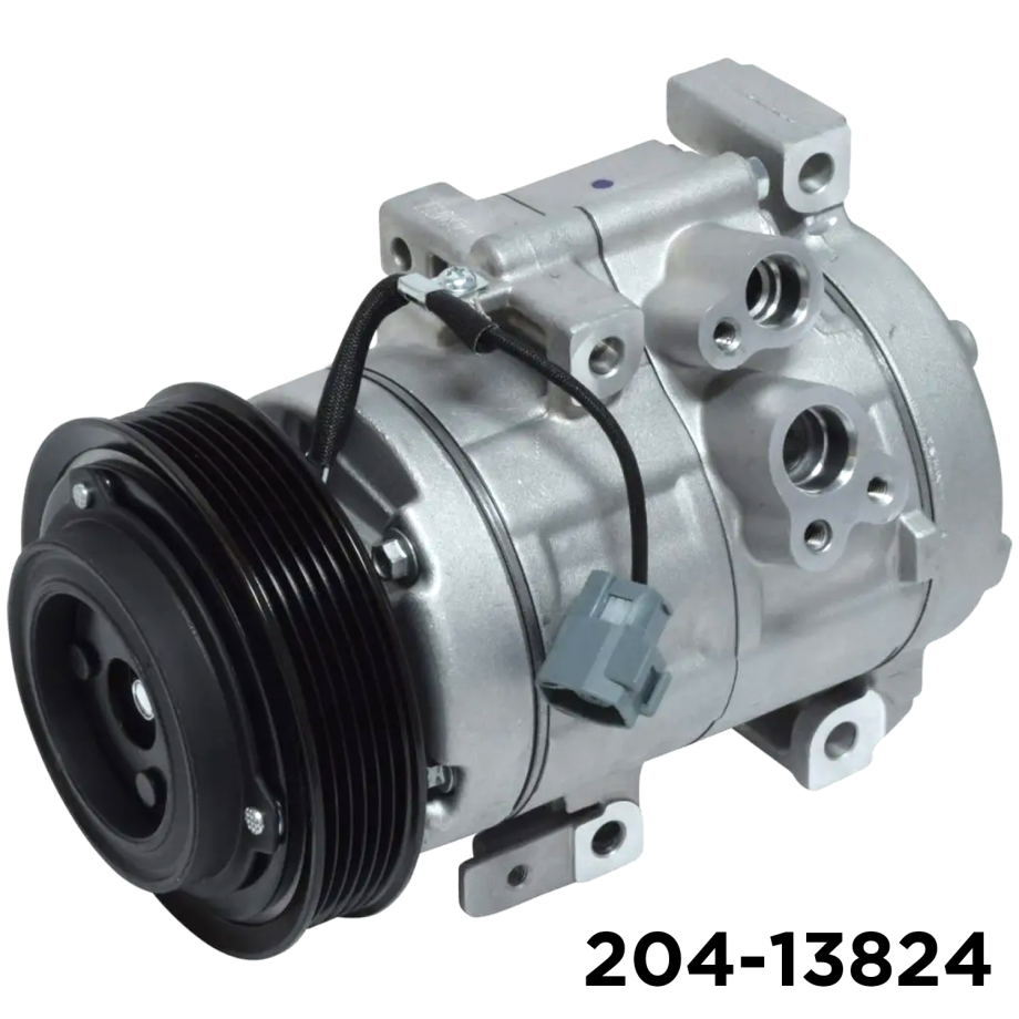 NEW AFTERMARKET HS18N A/C COMPRESSOR WITH 6 POLY CLUTCH 12V