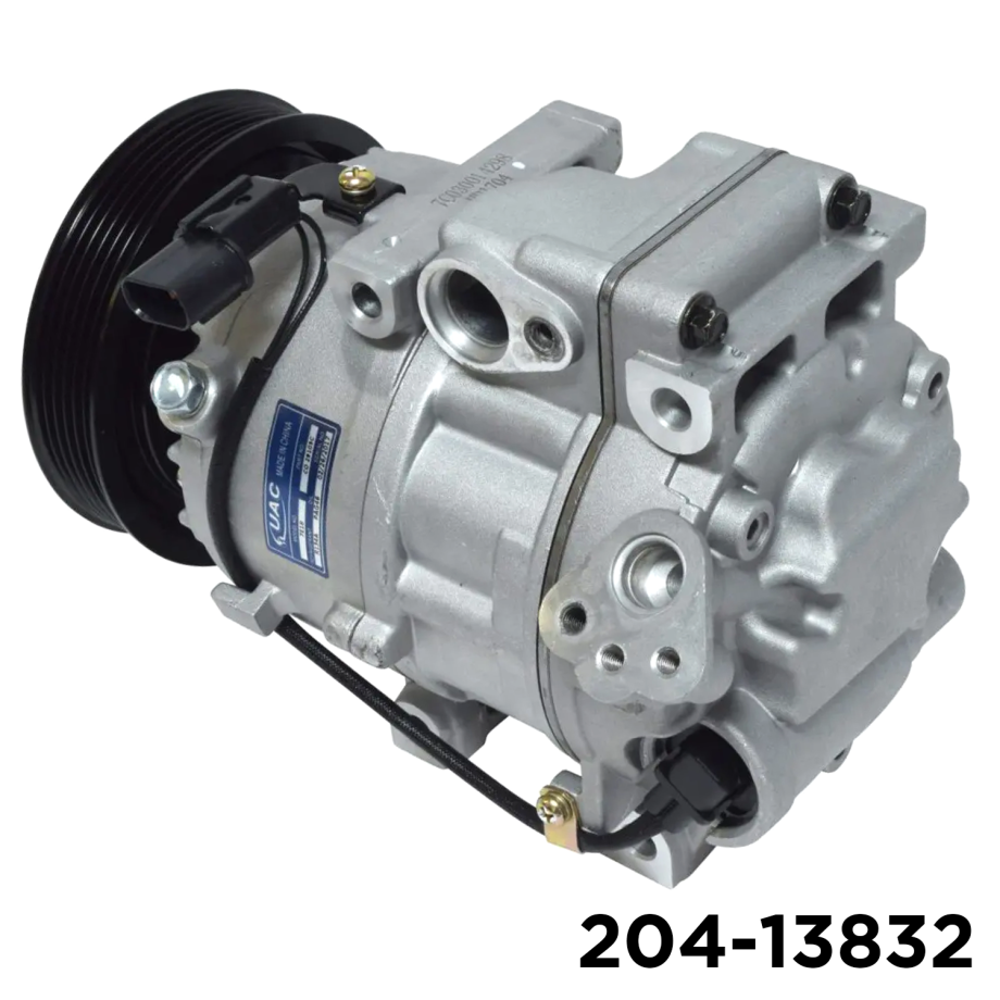 NEW AFTERMARKET VS18E A/C COMPRESSOR WITH 6 POLY CLUTCH 12V