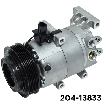 NEW AFTERMARKET VS12M A/C COMPRESSOR WITH 6 POLY CLUTCH 12V