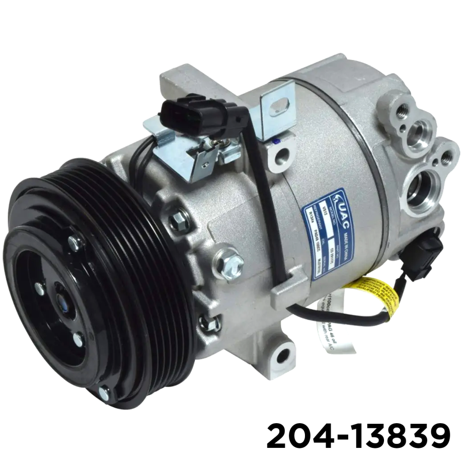 NEW AFTERMARKET VS12E A/C COMPRESSOR WITH 6 POLY CLUTCH 12V