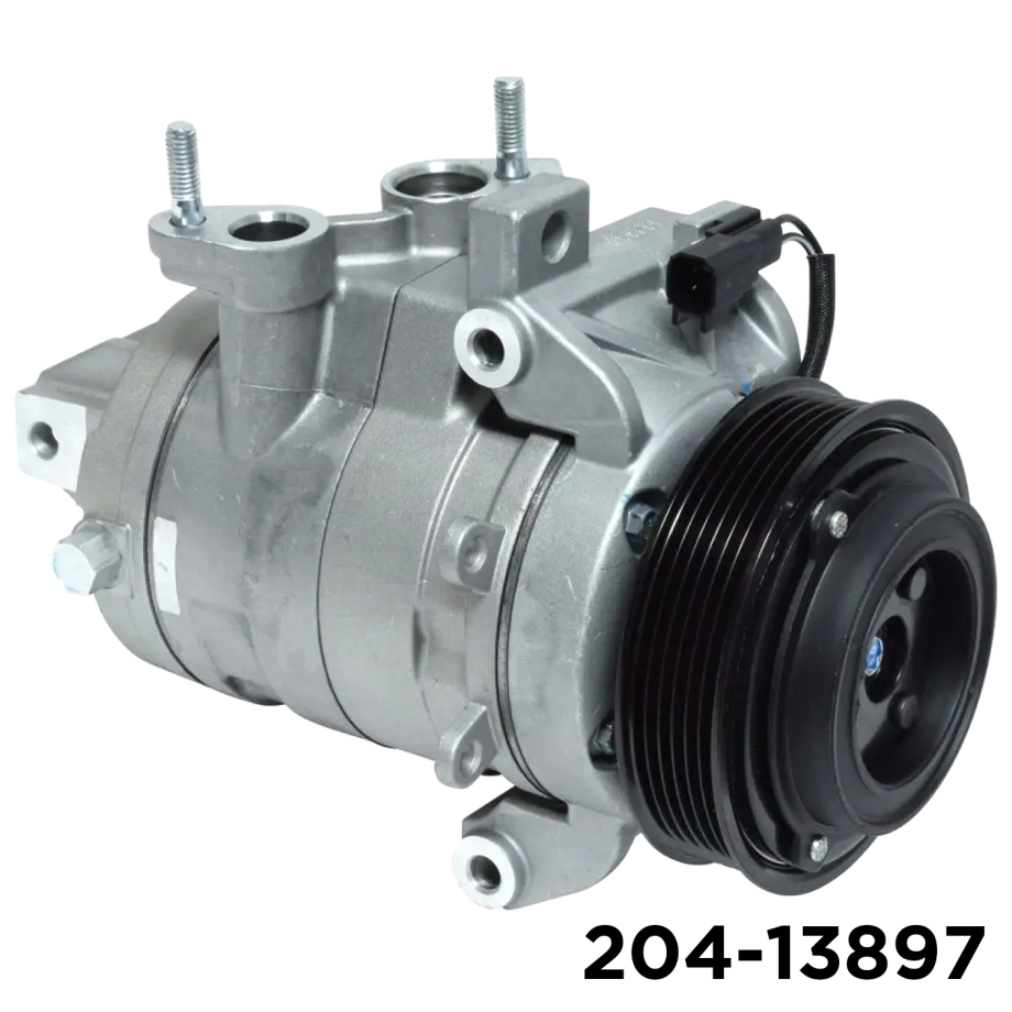 NEW AFTERMARKET DKS20DT A/C COMPRESSOR WITH 6 POLY CLUTCH 12V