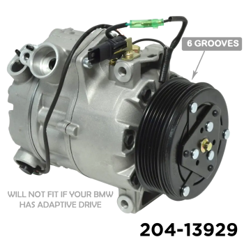 NEW AFTERMARKET CSE717 A/C COMPRESSOR WITH 6 POLY CLUTCH 12V