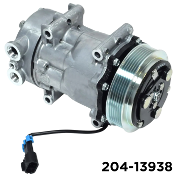 NEW OEM SANDEN SD7H15 A/C COMPRESSOR WITH 6 POLY CLUTCH 12V