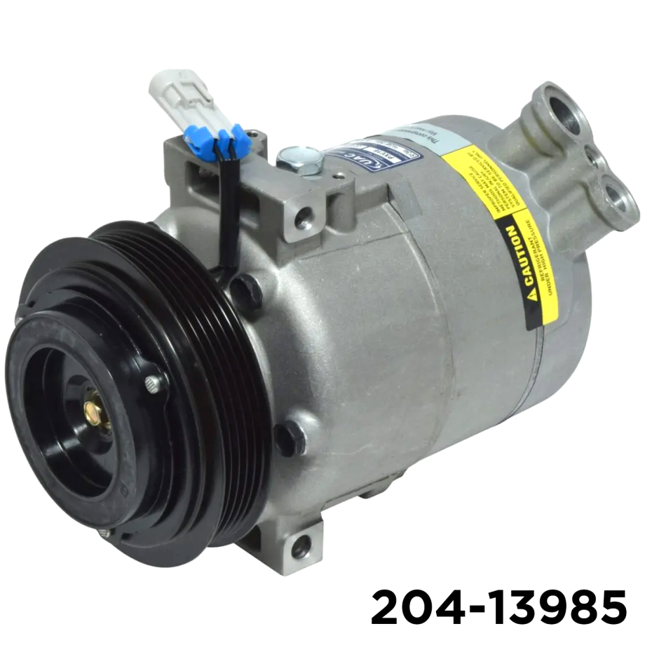 NEW AFTERMARKET PXV16 A/C COMPRESSOR WITH 5 POLY CLUTCH 12V