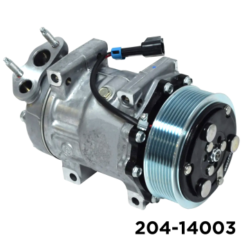 NEW OEM SANDEN SD7H15 A/C COMPRESSOR WITH 8 POLY CLUTCH 12V